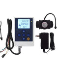 Water Flow Control LCD Display With G1 Flow Sensor Meter For Liquid And Gas, Quantitative Flow Control, Total Flow Alarm, Easy Install