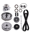 Best Timing Belt Water Pump Vvt Kit For Limited 1 8 L L4 Gas Car Engine Replaces Aw6184 Part Keeps Engine Safe From Failure Save Money Doing Home Work With Quick Drop In Install And Reliable Performance Warranty For Years Zero Hassles On Road, timing belt kit parts laid out