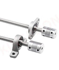400mm 8mm T8 Lead Screw Kit With Copper Nut, Coupler, Hex Wrench, And Pillow Bearing Block For Smooth, Quiet, Precise Linear Motion On 3D Printers