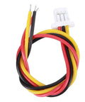 Red, yellow, and black wires with a 3-pin connector for 14-Bit Digital Rotary Position Sensor With PWM SPI Interface, 360 Degree Magnetic Encoder.