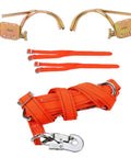 Tree Climbing Spikes With Adjustable Straps And Non Slip Pedals, Built Tough Pole Climbing Gear With Safety Harness and Foot Buckle