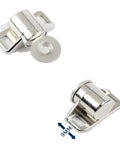 Magnetic Door Catch Set Heavy Duty Zinc Alloy Cabinet Latch With Screws For Kitchen Bathroom Closet Doors Strong Hold Silver