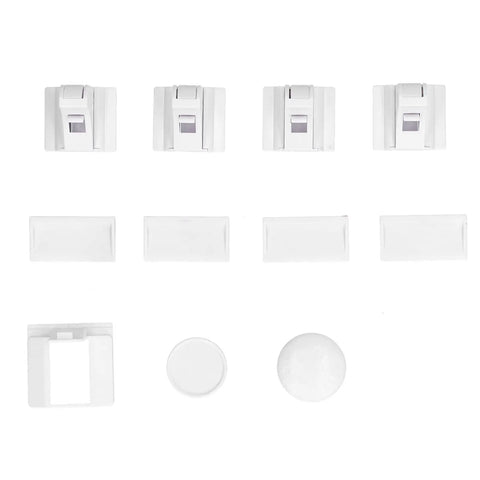Magnetic Concealed Drawer Lock For Cabinets No Drill Adhesive Install Easy Scrub Kidproof Security Lock components displayed