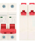 Two Pole Mini Circuit Breaker For DC 500V Systems, 63A Overcurrent Protection, Air Switch DIN Rail Mount, DZ47 63Z C63 front view