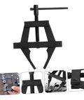 Heavy Duty Motorcycle Chain Tensioner Tool For Quick Adjustments And Snug Fits, durable iron alloy, designed for garage builds and bike fixes.