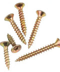 M4 Flat Head Wood Screws Set 340 Pcs Philips Drive Countersunk Self Tapping Screws Yellow Zinc Plated Finish for Wood and Metal