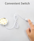 3D Printer LED Lamp Kit 001 In Use with Convenient Switch, Warm Light 3000K Round LED on Aluminum Shell, Easy Install