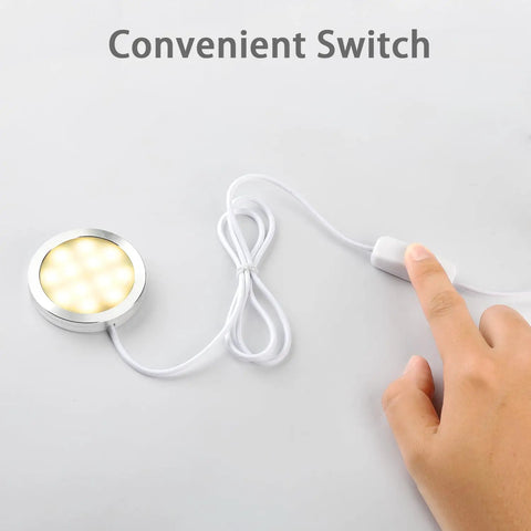 3D Printer LED Lamp Kit 001 In Use with Convenient Switch, Warm Light 3000K Round LED on Aluminum Shell, Easy Install