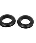 Heavy Duty Rubber Wire Rope Sheave Pulleys With Thick Cable Protector Grommets Keeping Your Wiring Slick And Secure On The Job Site Or Garage 10 Pack, black rubber grommets.