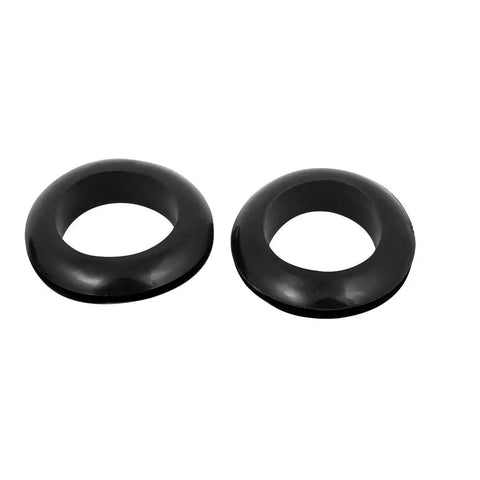 Heavy Duty Rubber Wire Rope Sheave Pulleys With Thick Cable Protector Grommets Keeping Your Wiring Slick And Secure On The Job Site Or Garage 10 Pack, black rubber grommets.