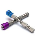 Two 10Pc Magnetic Collar Phillips Cross Bit Set for Electric Drills and Cordless Drivers, quarter inch hex shank.