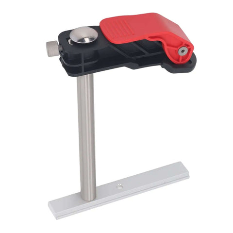 Two Pack Hold Down Clamp Set With Quick Release Bench Dog Clamp For Woodworking, stainless steel, non-slip grip, side view