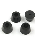 Top Shelf Rubber Furniture Leg Pads 100 Pack Self Adhesive Chair Glide Protectors, round rubber glides, 15mm size.
