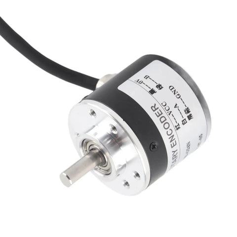 Rock Solid 600 PPR Incremental Rotary Encoder With AB Two Phase Output 5 To 24V DC 6 Mm Shaft Magnetoelectric Position Sensor