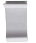 White nylon clip from 10 Pack Nylon Table Rim Clips For Patio Glass And Acrylic Tops, 1.575 In By.760 In, White Color, Removable Rim Clips That Don't Require Screws, Bent Clip Design Keeps Tops Secure In Place, top view.