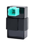 Front view of black 5 Pin AC CDI Box for 125cc Dirt Bikes and ATVs, compatible with SSR 3125B 3125R 3125XR8, Tao Tao X15 X18.