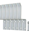 Heavy Duty Door Stops For Sliding Doors And Garage Doors 6 Pack, Zinc Plated Solid Steel Door Stoppers With Screws