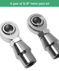 Bulletproof Heavy Duty 5/8 Inch Heim Joint Rod End Kit For Custom Track Bars And Dirt Roader Chassis Builds Knockout Suspension Linkage precision joints.