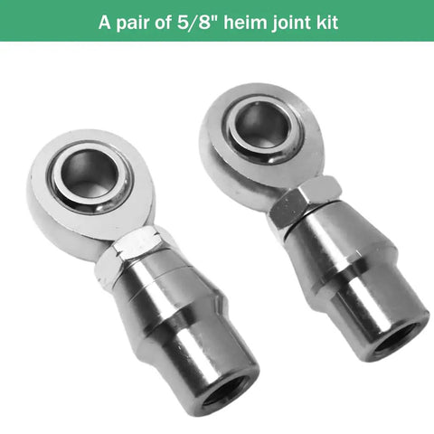 Bulletproof Heavy Duty 5/8 Inch Heim Joint Rod End Kit For Custom Track Bars And Dirt Roader Chassis Builds Knockout Suspension Linkage precision joints.