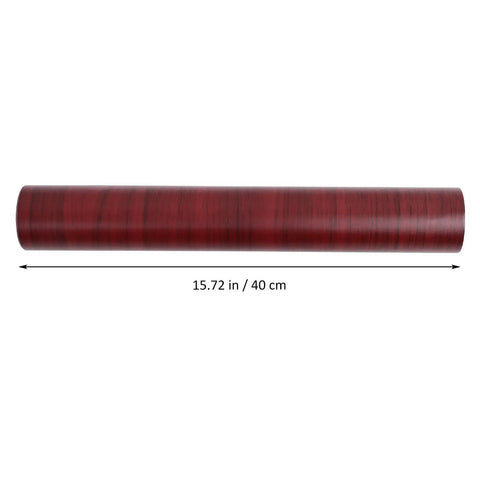Self Adhesive Vinyl Wallpaper Roll For Kitchen Cabinets Showcasing Real Deal Wood Grain Pattern, 15.72 in long, rolls showcasing rich wood tones.
