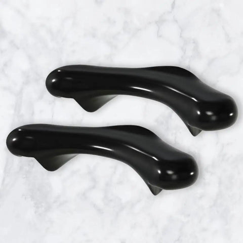 Two Pack Replacement Handles For AMC Cookware Classic Pots Black Handles With Screws And Washers DIY Easy Swap