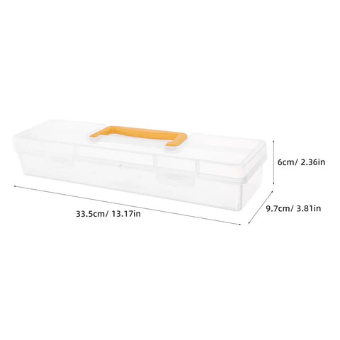 Heavy Duty Small Parts Organizer Box Built Tough Plastic Tool Caddy with grippy handle for hardware storage.