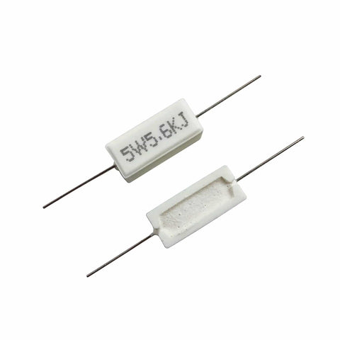 Ceramic Cement Resistor Kit 5W Power Resistors 60 Pieces 30 Values From 100 Ohm To 30K Ohm Ideal For DIYers And Tinkerers High Stability