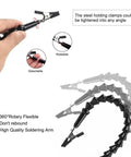 Third Hand Soldering Station With Adjustable Gooseneck Arms showing flexible arm and clamp details