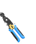 29-In-1 Multifunctional Wire Stripper Pliers Heavy Duty Crimping Cutting Tool For Electricians with blue and black grip handles.
