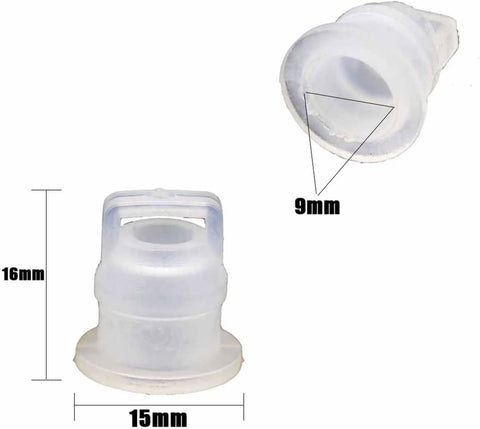 2-Pack Transfer Case Shifter Linkage Bushing Kit For Wrangler JK 2007-2018, dimensions 16mm x 15mm, transparent material