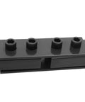 Heavy Duty Machinery Mover Dollies With 360 Degree Swivel Rollers And Massive 4400lbs Capacity Built Like A Tank From Rust Proof Steel close-up of black PU roller detail.
