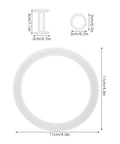 Ice Cream Maker Seal Ring Kit Replacement Gaskets And Valve Stem Parts For Cone Machines O And H Shaped Silicone Gaskets DIY Friendly Easy Install Tight Seal Low Temperature Repair Set For Durable Maintenance, 11cm ring