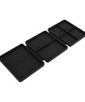 Portable Tri Fold Silicone Tool Tray with Magnetic Sheets included, open view showing multiple compartments, heat resistant, flame retardant.