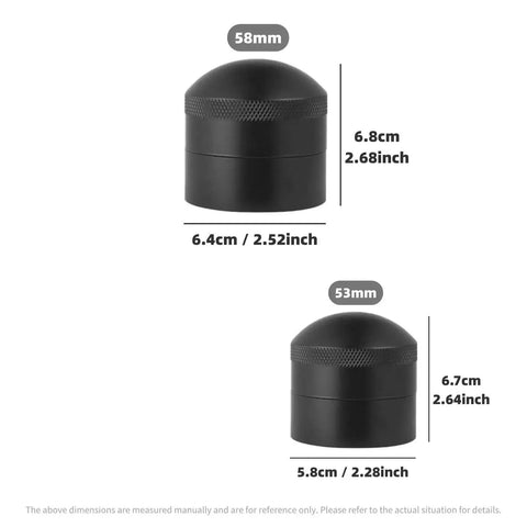 Top Tier Wdt Tool For Espresso Buffs Cuts Ground Clumps Dead Flat And Levels Your Coffee Bed For Creamy Shots Designed For 53 And 58 Millimeter Portafilter Cups Handles Daily Grind Smoothly with size dimensions.