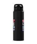 Hydration Boss Insulated Stainless Steel Water Bottle With Leak Proof Flip Lid in black, dual-wall design, gym companion