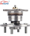 Rear Wheel Bearing And Hub Assembly For Toyota Corolla 1993 To 2002 Geo Prizm 1993 To 1997 And Chevy Prizm 1998 To 2002 Four Lug Non ABS Rear Position Replacement Fits 512018 front view