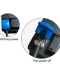 2 Pack Battery Terminals Clamps With Plastic Covers Brass Tinned Terminal Connectors For Car And Van Positive And Negative Quick Release Clips Built To Last And Ready For Any Auto Job showing blue cover clip on terminal