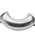 Sanitary stainless steel 90-degree elbow for 1.5 in tube with flange ends, 304-grade