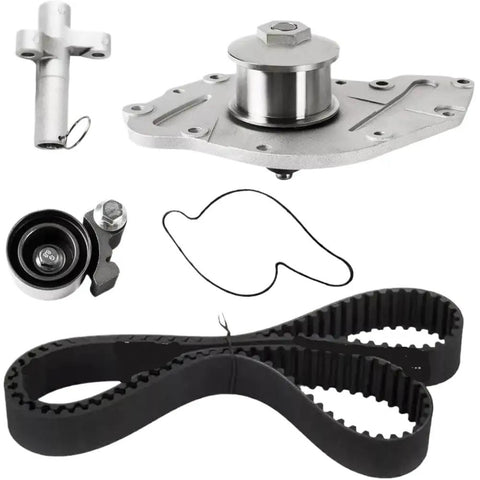 Top Notch Timing Belt Kit With Tensioner And Water Pump For Dodge Avenger 300 Concorde 3 5L 4 0L V6 Gas Engine Types 2005 Through 2010 Fix Your Belts Now And Save Serious Green On Costs By Skipping Pricey Repair Auto Shops Today. timing belt kit with water pump and tensioner, black belt, metal parts