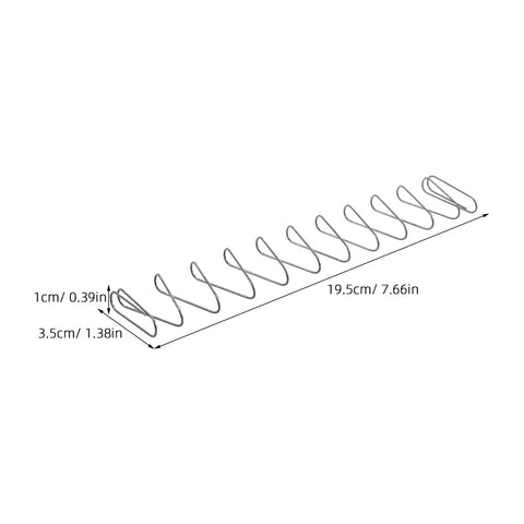 Heavy-Duty Trapezoidal Stainless Steel Flat Springs 2-Pack For Industrial Machinery, High-Strength Flat Wire Coils, Quick-Replace Spare Parts, Long-Lasting Elasticity, 19.5cm x 3.5cm