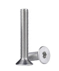Beefy Hex Socket Flat Head Screws Set 304 Stainless Steel Allen Key Furniture Bolts M5 To M16, 28mm Length, Countersunk, 10 Pieces