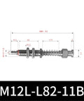M12-11B Big Head Pneumatic Manipulator Rubber Sucker Silicone Industrial Vacuum Suction Cup Holder Model M12L-L82-11B detailed measurements