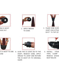 Installation steps for 4 Pack Universal CV Joint Boot Kit With Silicone Telescopic Sleeves For Drive Shaft Dust Cover Replacement