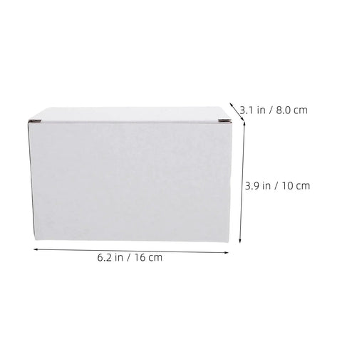 20 Pack White Corrugated Cardboard Mailing Boxes For Shipping And Parcel Packaging, Heavy Duty White Paper Parcel Boxes, Ideal For Small Business, Warehouse, Moving, 6.3 By 4 By 3.2 Inches. White corrugated mailing box, 6.2 x 3.9 x 3.1 in