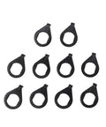 M8 M10 Steel Flange Washers Kit For E Bike Hub Axle And Scooter Fastening, 10 Piece Set, silver black washers