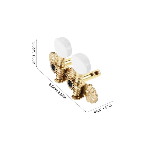 Vintage Carving Ukulele Tuning Pegs And Classical Guitar Machine Heads Replacement Parts, 3.5cm brass tuning keys