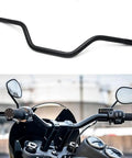 7/8 Inch 22mm Cafe Racer Drag Handlebar Universal Fit For Motorcycle Bobber Motocross Dirt Pit Bike ATV Ebike Mini Bike Black 7075-T6 Aluminum Alloy Lightweight