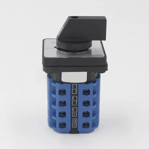 Universal Changeover Selector Switch For Power Transfer, Four Position Rotary Cam Switch With Sixteen Terminals, 380V 20A front view