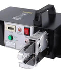 Electric Crimping Machine 220V With Exchangeable Die Sets Powerful Electrical Connection Tool For Wire Terminating Heavy Duty Professional Grade EM-6B2 Design with control panel and connector.