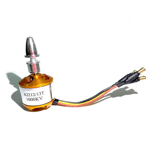 A2212 1000KV Brushless Outrunner Motor With 13T And 3.5mm Male Banana Connectors for RC aircraft and drones